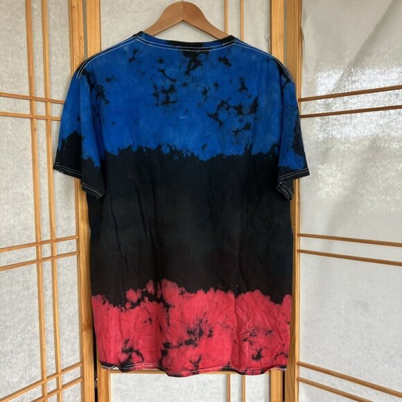 Mary J. Blige Shirt Adult Medium Blue Tie Dye Rap Tee Rapper Music Song Titles - Picture 4 of 4